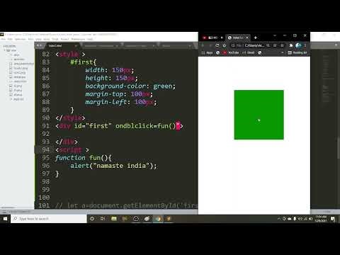 Mouse event in javascript