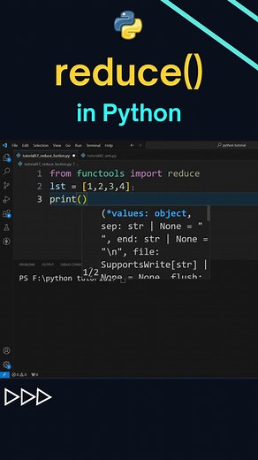 How reduce function works in Python ? #shorts #python