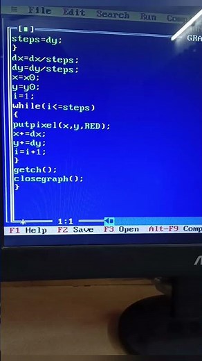 #DDA LINE DRAWING ALGORITHM USING C language | Computer Graphics and Animation #computer #graphics