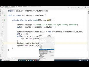 Byte Array Input Output Stream