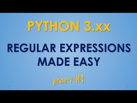 Python Regular Expressions - part #1