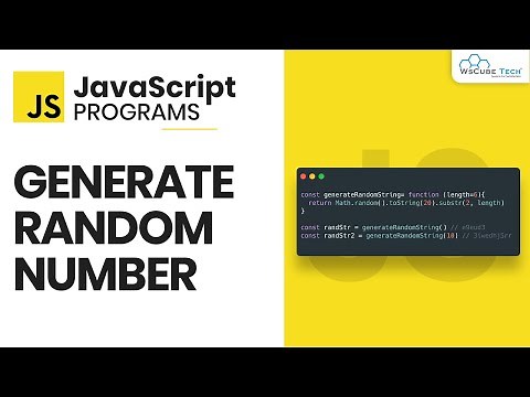 JavaScript Program to Generate a Random Number - Math.random() | Javascript Project