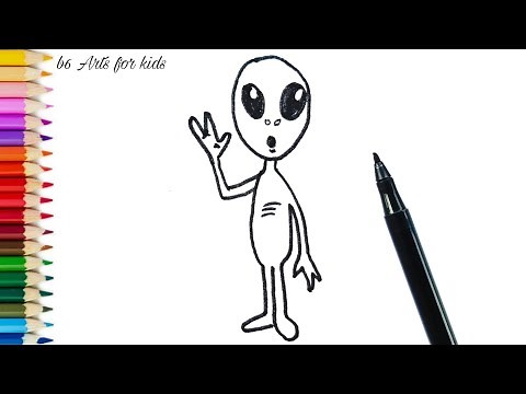 How to Draw an Alien Real Easy