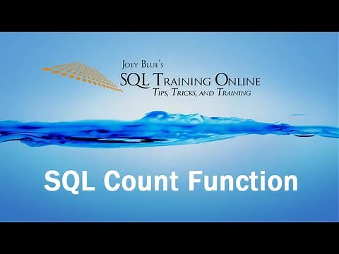 SQL Count Function - SQL Training Online - Quick Tips Ep13