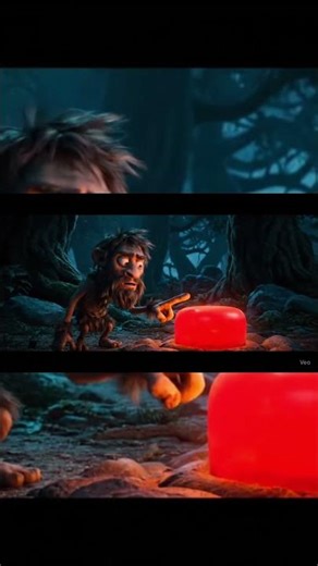 Caveman Finds a Mysterious Alien Button | Funny Prehistoric Short