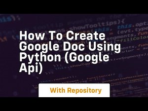 How to create google doc using python google api