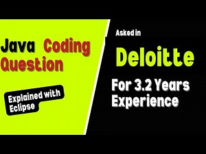 Java Coding Question Asked at Deloitte