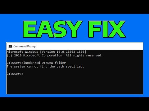 How To Fix System Cannot Find The Path Specified in Windows