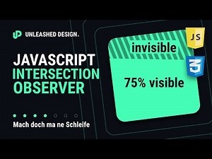 Warum kannte ich das nicht? 😩 Die Intersection Observer API als Animations Trigger! [TUTORIAL]