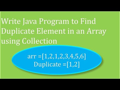 Write Java Program to Find Duplicate using the Collection