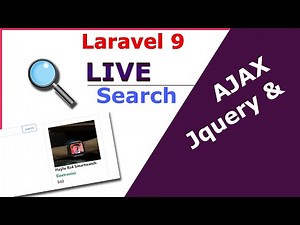 Laravel Live Search Using AJAX and JQUERY From Scratch
