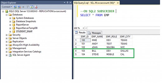 SQL Server replication: Configuring Snapshot and Transactional Replication