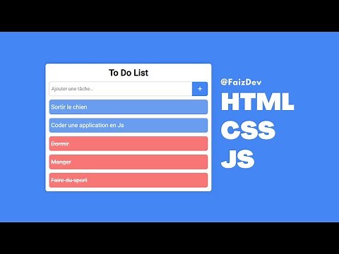 Comment réaliser une To Do List en Javascript