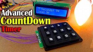 Countdown timer using Arduino, LCD 16x2 i2c & 4x3 Keypad