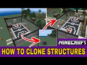 How to COPY and PASTE Structures in MINECRAFT!