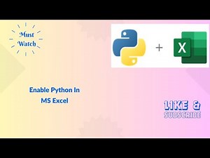 Enable Python In MS Excel | ‪@Microsoft‬ #excel #python
