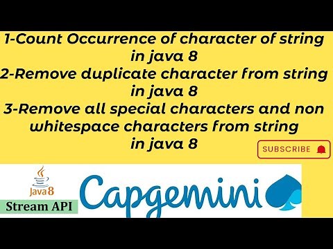 count occurrence of each character in string java8 | remove duplicate and all special characters
