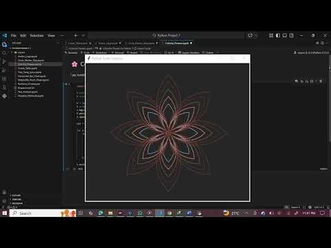 Draw Beautiful Flowers in Python | Turtle Graphics Tutorial for Beginners 🌸