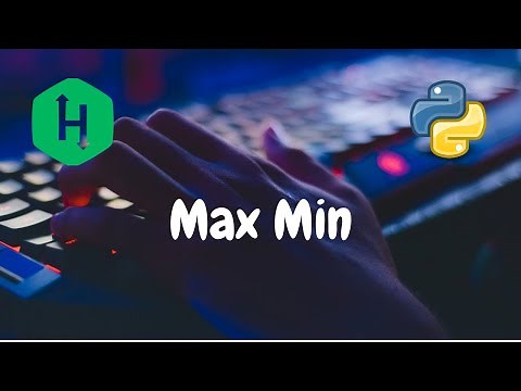 188 - Max Min | Greedy | Hackerrank Solution | Python