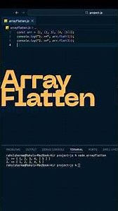 Flatten Array in JavaScript (With Depth Explained 🔥)