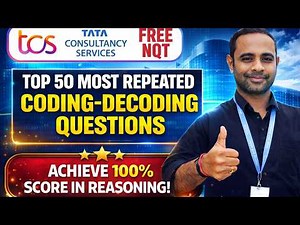 TCS Free NQT 2026 | 1-SHOTCoding-Decoding Questions | Top 50 Questions