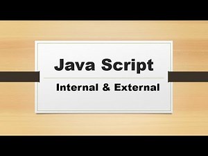 JS - Internal & External Types