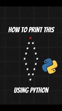 How to print "HOLLOW DIAMOND" Using python #python