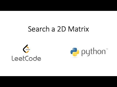 Leetcode - Search a 2D Matrix (Python)