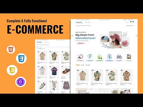 🔥 Build an E-Commerce Website with Bootstrap & JavaScript for Beginners | Full Tutorial 👗🛒