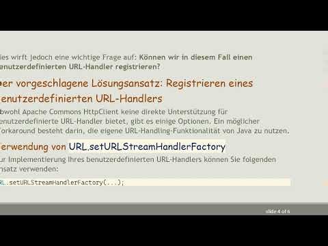 Wie man einen URL Handler für Apache Commons HttpClient registriert