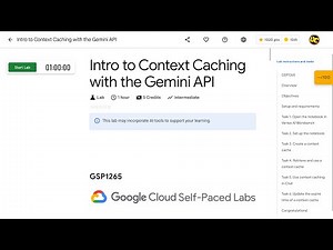 Intro to Context Caching with the Gemini API GSP1265