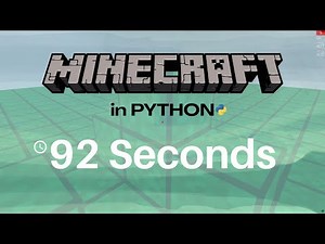 Make Minecraft in Python using just 25 lines