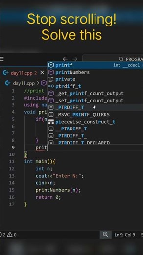 Day 13 of C++ Coding series|print numbers using recursion|#coding #programming#codinglife #recursion
