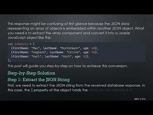 How to Easily Convert a Javascript JSON String to an Object