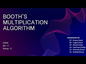 Booth's Multiplication Algorithm with Examples | Computer Organization and Architecture | COAA