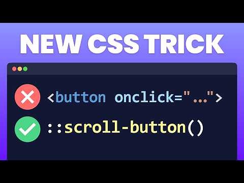 CSS ONLY Carousel? Learn ::scroll-button() in 9 Minutes