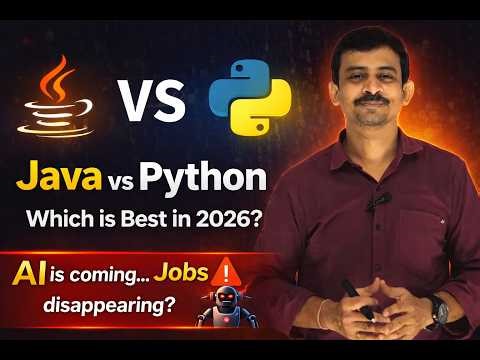Java vs Python 2026 🔥 Which is Best for Jobs? (AI Era Reality) explained in telugu