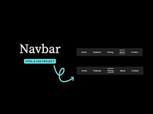 Navbar with Hover Effects Using HTML & CSS | Beginner Friendly