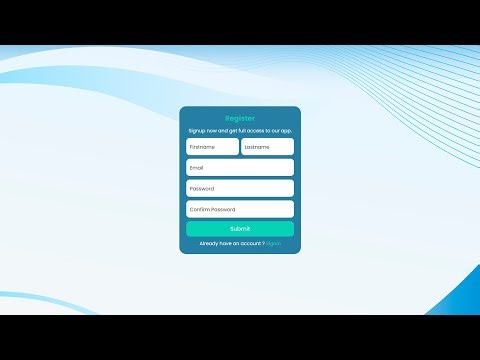 How To Create Registration Form Using HTML & CSS