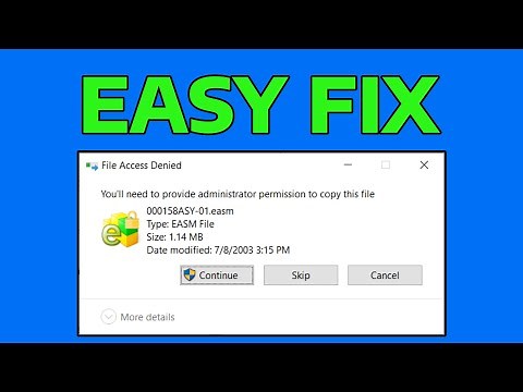 Fix You’ll Need to Provide Administrator Permission to Copy This File or Folder | How To