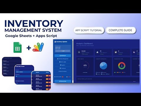 Build a Complete Inventory Management System with Google Sheets & Apps Scripts | E3