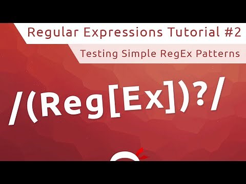 Regular Expressions (RegEx) Tutorial #2 - Simple RegEx Patterns