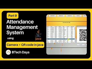 9. Attendance Management System using Camera, QR Code in Java - View Attendance (JFrame, Mysql)