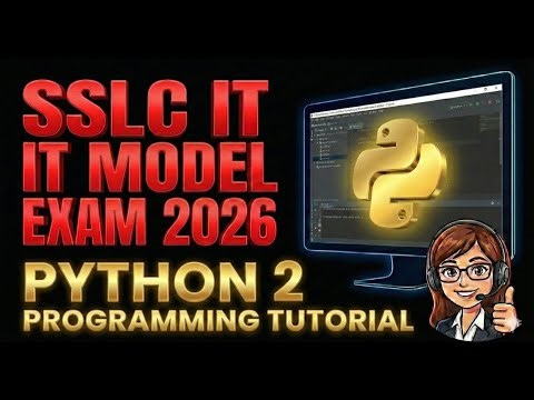 SSLC IT MODEL EXAM 2026|PYTHON2