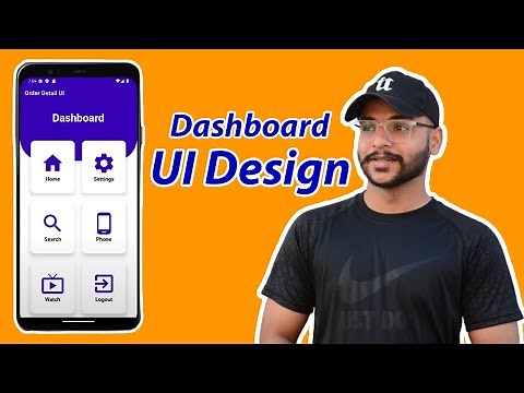 Dashboard UI Design Using Grid Layout in Android Studio