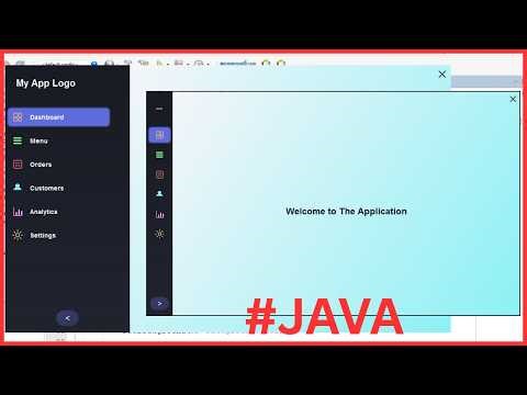 Java - How to Create a Collapsing Sidebar Menu Using Java Netbeans [ With Source Code ]