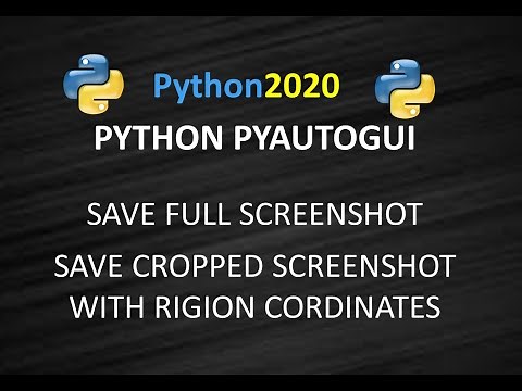 Save Screenshot Using Python | Capture Screen Shot Using Python Pyautogui | Screenshot of a Region