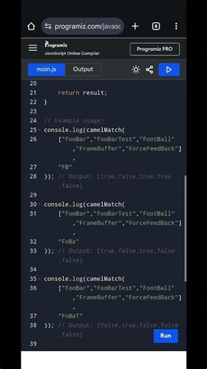 CamelCase Matching Problem | JavaScript LeetCode Solution & Explanation