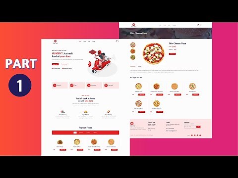 React Responsive Food Delivery App Ecommerce Website Design using ReactJs & Redux Toolkit - PART 01