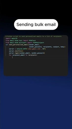 Send Bulk Emails Using Gmail in Python | Easy Automation Script